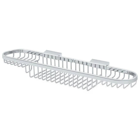 Deltana WBR1835U26 WBR1835 18" x 3-1/2" Dual Level Wire Shower Basket Chrome