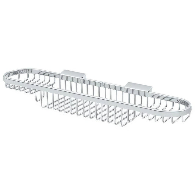 Deltana WBR1835U26 WBR1835 18" x 3-1/2" Dual Level Wire Shower Basket Chrome