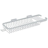 Deltana WBR1850HU26 WBR1850H 17-3/4" x 4-7/8" Dual Level Wire Shower Basket with Hook Chrome