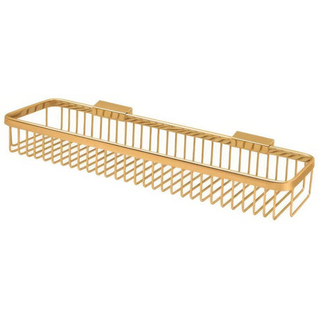 Deltana WBR1851CR003 WBR1851 17-5/8" x 4-1/2" Wire Shower Basket Lifetime Polished Brass