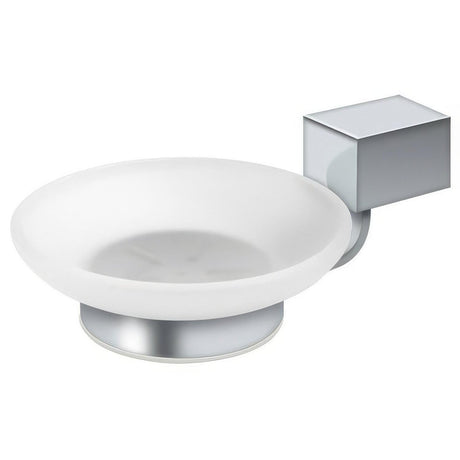 Deltana ZA2012-26 Wall Mount Glass Soap Holder Chrome