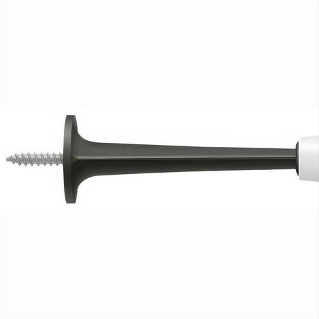 Deltana ZBDS30U10B ZBDS30 3" Baseboard Door Stop with White Cap Oil Rubbed Bronze