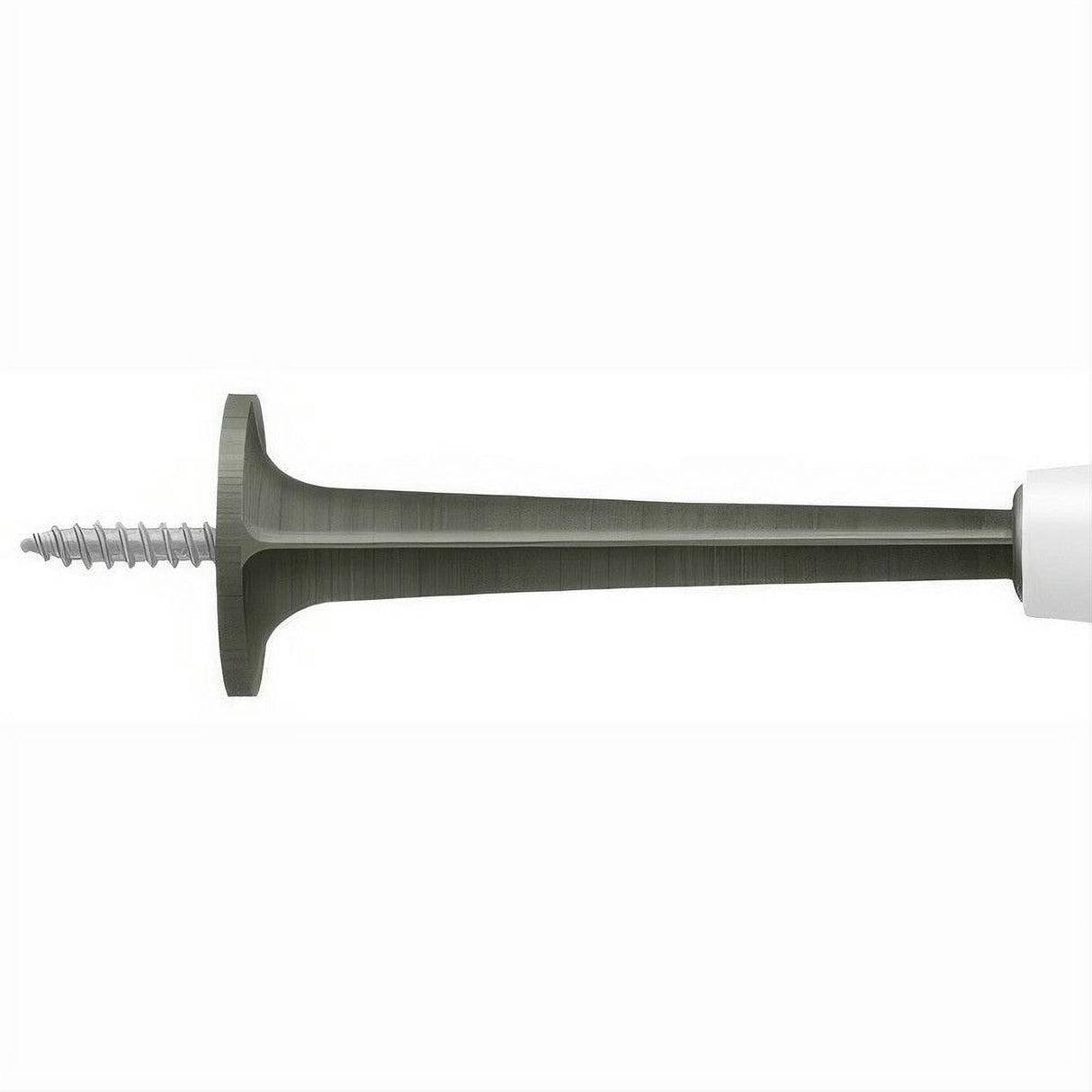 Deltana ZBDS30U15A ZBDS30 3" Baseboard Door Stop with White Cap Antique Nickel