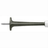 Deltana ZBDS30U15A ZBDS30 3" Baseboard Door Stop with White Cap Antique Nickel