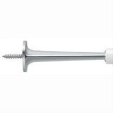 Deltana ZBDS30U26 ZBDS30 3" Baseboard Door Stop with White Cap Chrome