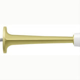 Deltana ZBDS30U3 ZBDS30 3" Baseboard Door Stop with White Cap Polished Brass