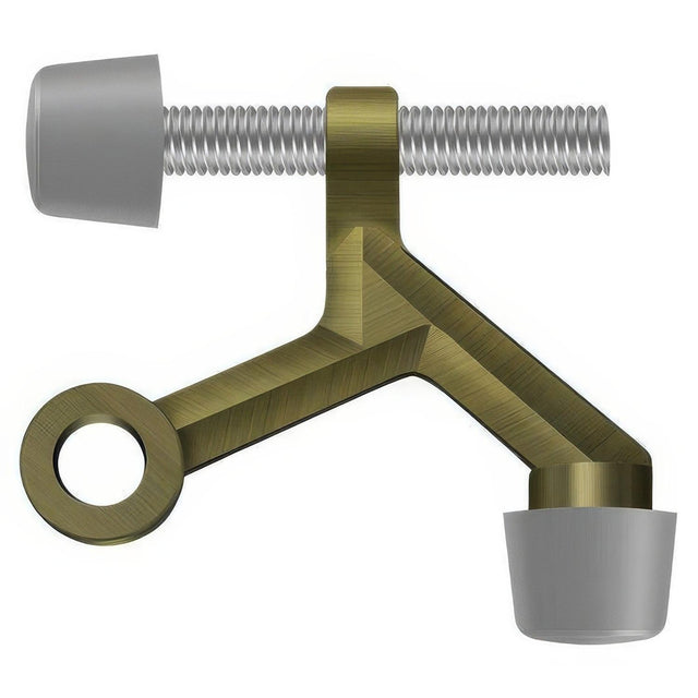 Deltana ZHP70U5 ZHP70 Adjustable Hinge Mounted Door Stop Antique Brass