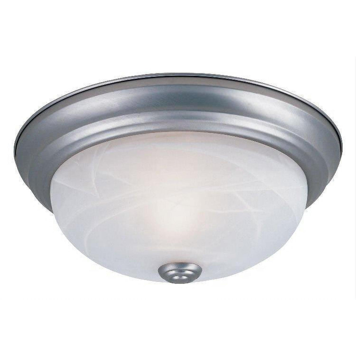 Designers Fountain 1257L-PW-AL 3 Light Flushmount With Alabaster Glass