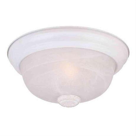 Designers Fountain 1257L-WH-AL 3 Light Large Flushmount With Alabaster Glass White