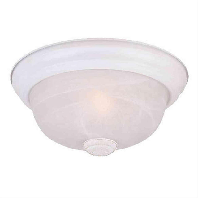 Designers Fountain 1257S-WH-AL 2 Light Small Flushmount With Alabaster Glass White