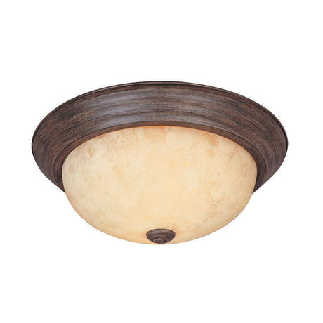 Designers Fountain 1257S-WM-AM 1257 Edison Flushmount Ceiling Light Warm Mahogany