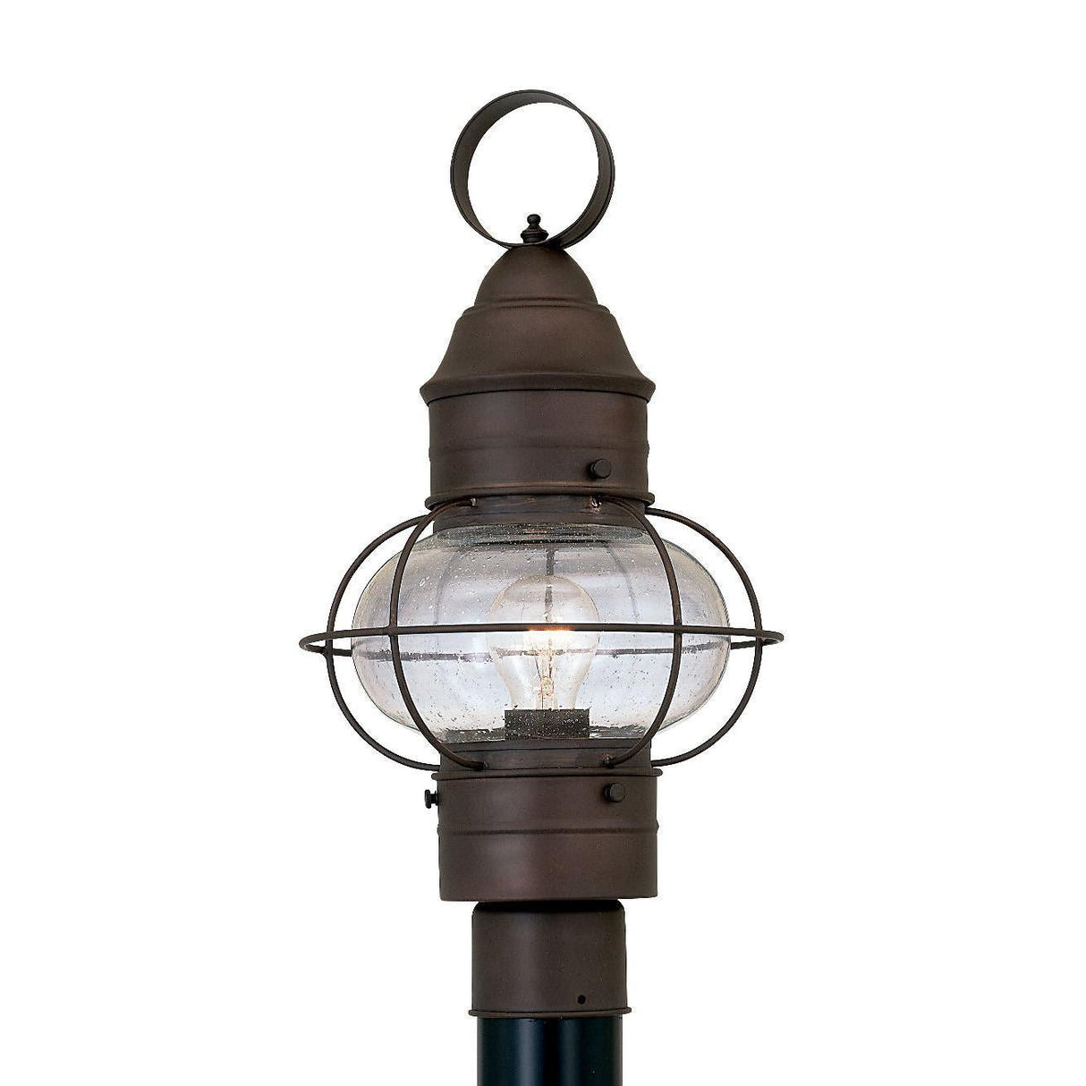 Designers Fountain 1766-RT Nantucket 1 Light Onion 10" Post Lantern Rustique