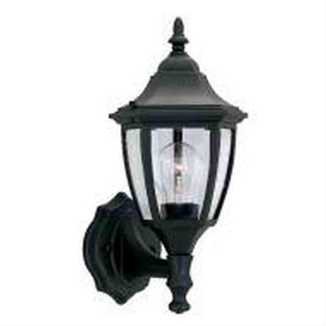 Designers Fountain 2462-BK 1 Light 7" Cast Aluminum Wall Lantern Black