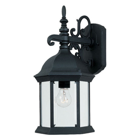 Designers Fountain 2971-BK black wall lantern