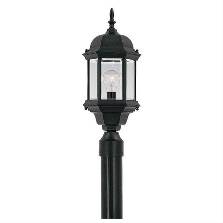 Designers Fountain 2976-BK Devonshire 1 Light Cast Aluminum 8" Post Lantern Black