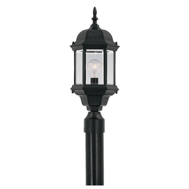 Designers Fountain 2976-BK Devonshire 1 Light Cast Aluminum 8" Post Lantern Black