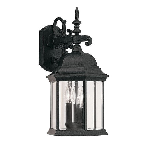 Designers Fountain 2981-BK black wall lantern