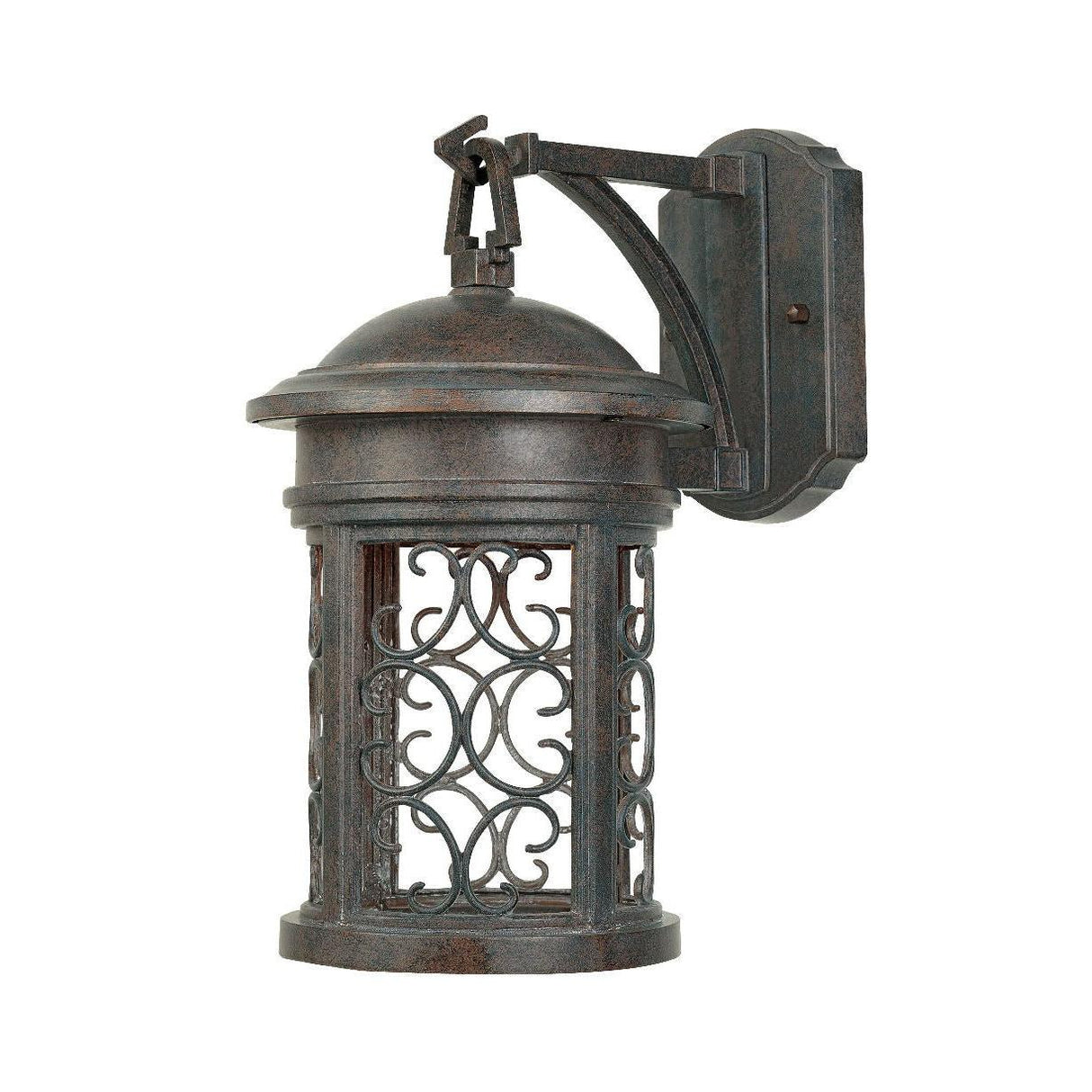 Designers Fountain 31121-MP Dark Sky Ellington 1 Light 9" Wall Lantern Mediterranean Patina