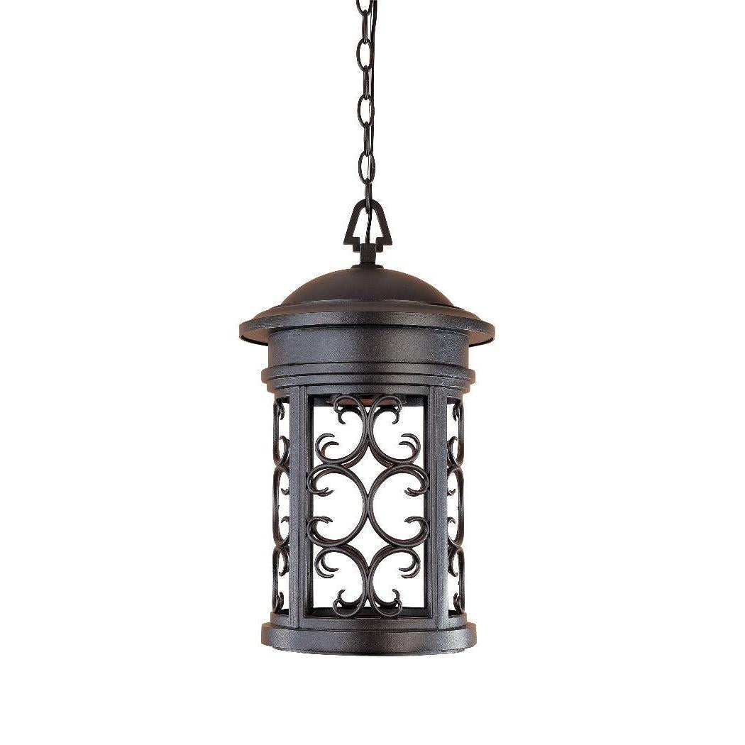 Designers Fountain 31134-ORB Dark Sky Ellington 1 Light 11" Hanging Lantern Oil Rubbed Bronze