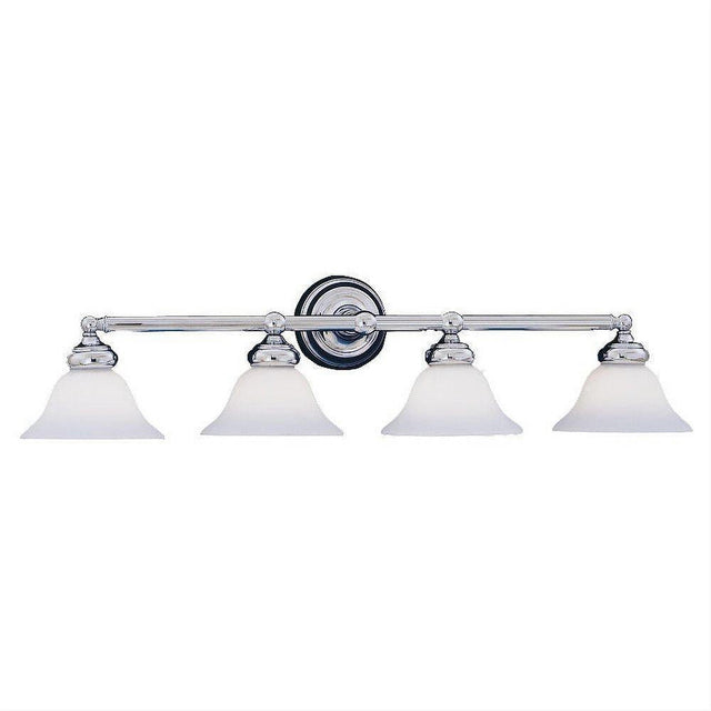 Designers Fountain 4964-CH Opal Essence 4 Light Bath Bar Chrome