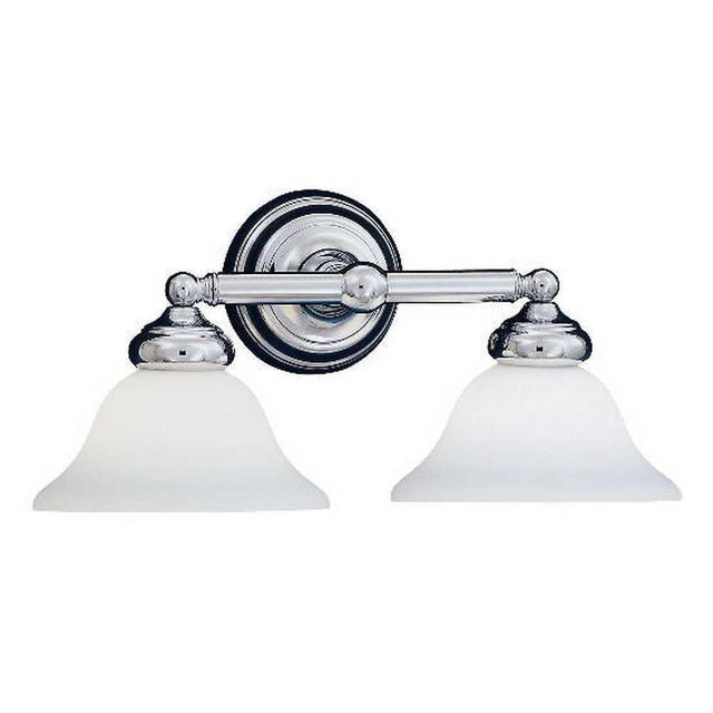 Designers Fountain 4967-CH Opal Essence 2 Light Bath Bar Chrome