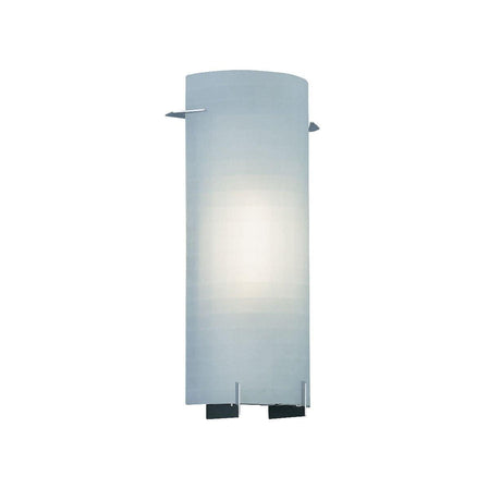 Designers Fountain 6041-CH 1 Light Wall Sconce With Etched Glass Chrome