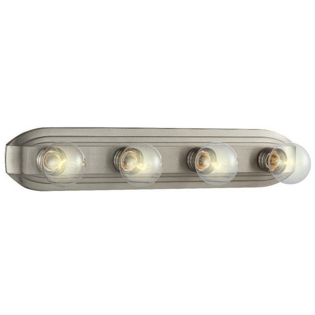 Designers Fountain 6614-BN Builder Vanity Four Light 400 Watt Bathroom Fixture Brushed Nickel