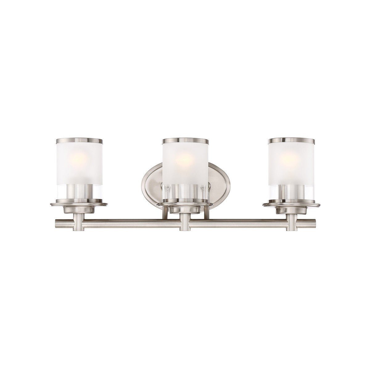 Designers Fountain 6693-SP Essence 3 Light Bath Bar Bathroom Fixture Satin Platinum