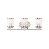 Designers Fountain 6693-SP Essence 3 Light Bath Bar Bathroom Fixture Satin Platinum