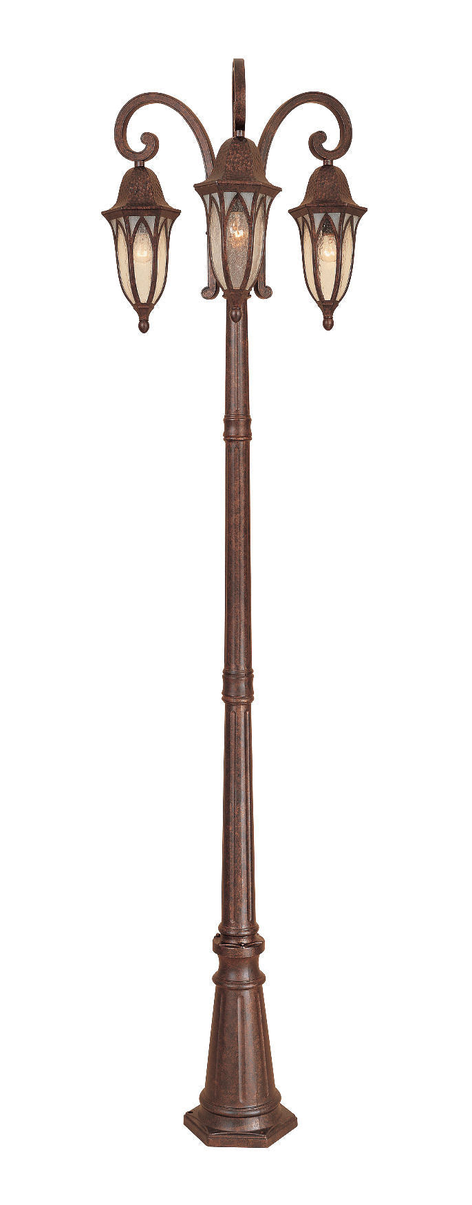 Designers Fountain 20613-BAC burnished antique copper post lantern