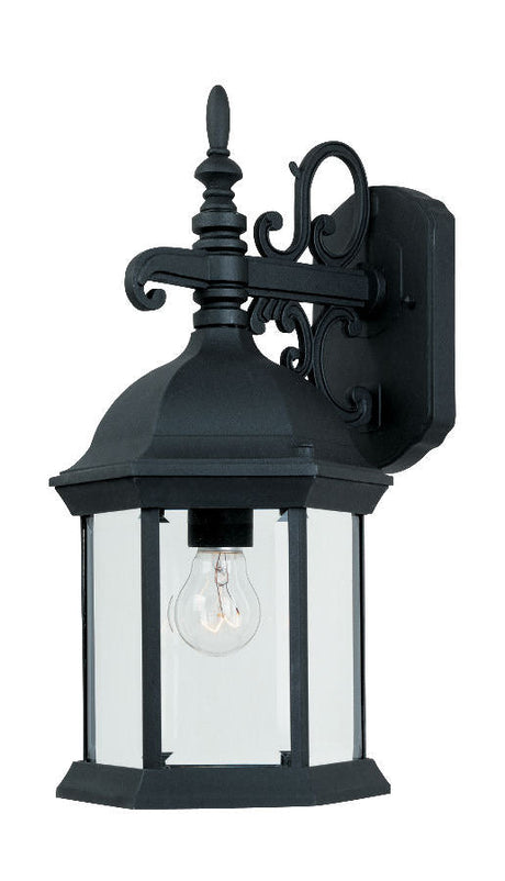 Designers Fountain 2971-BK black wall lantern