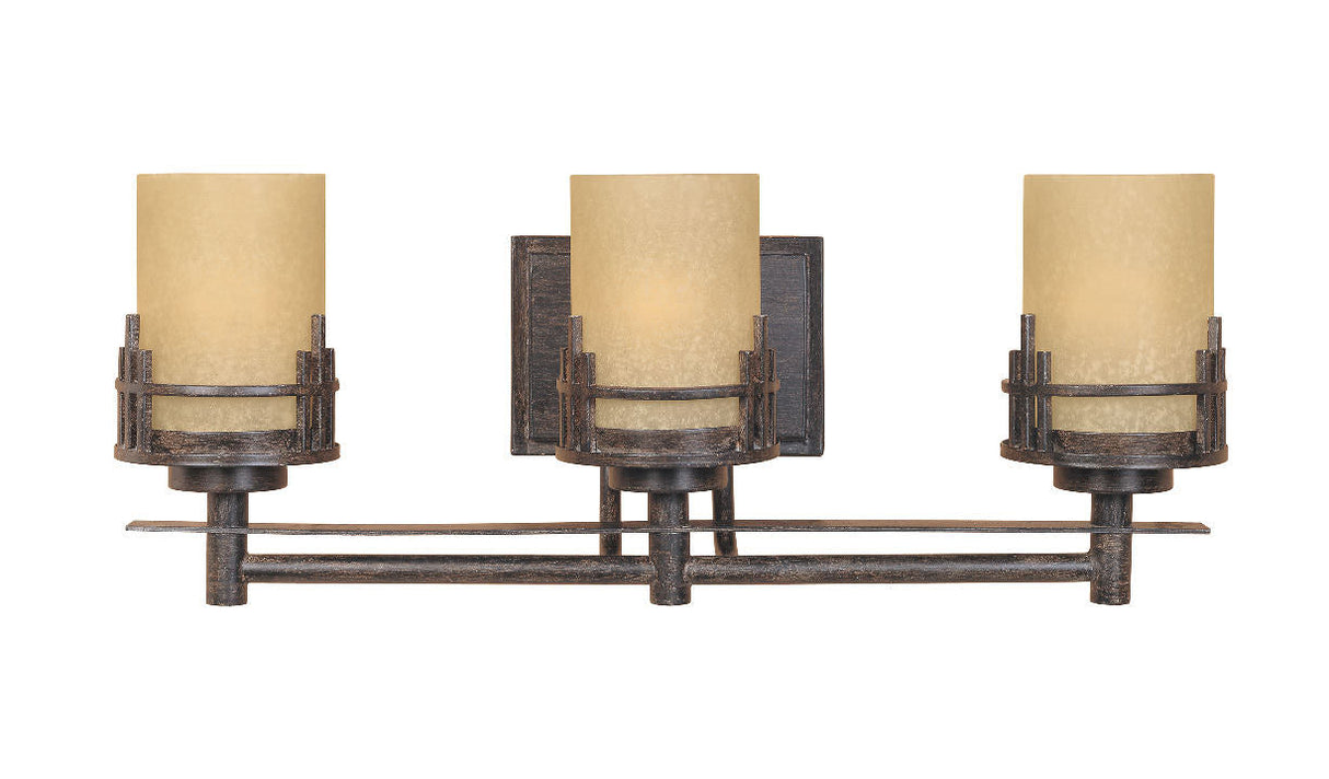 Designers Fountain 82103-WM warm mahogany vanity light