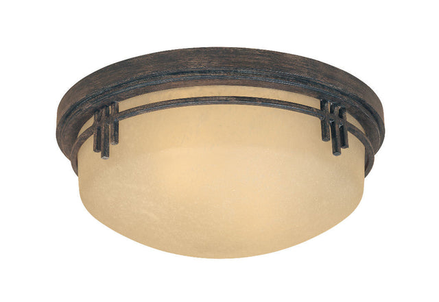 Designers Fountain 82121-WM warm mahogany flushmount light fixture
