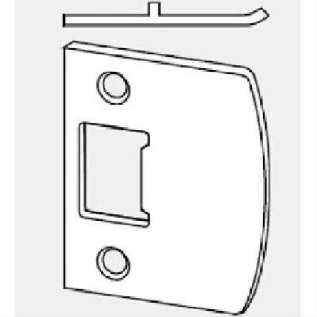 Dexter by Schlage J250008605 J250008 Square Full Lip Strike Bright Brass