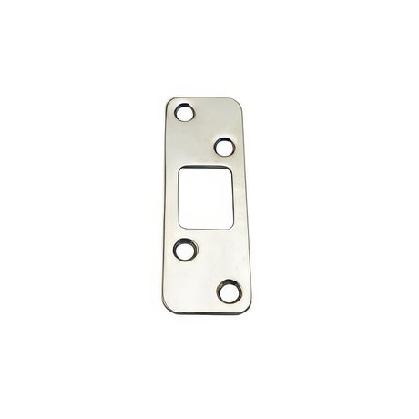 Dexter by Schlage J250027630 J250027 4 Hole Deadbolt Strike with a Round Corner Satin Stainless Steel