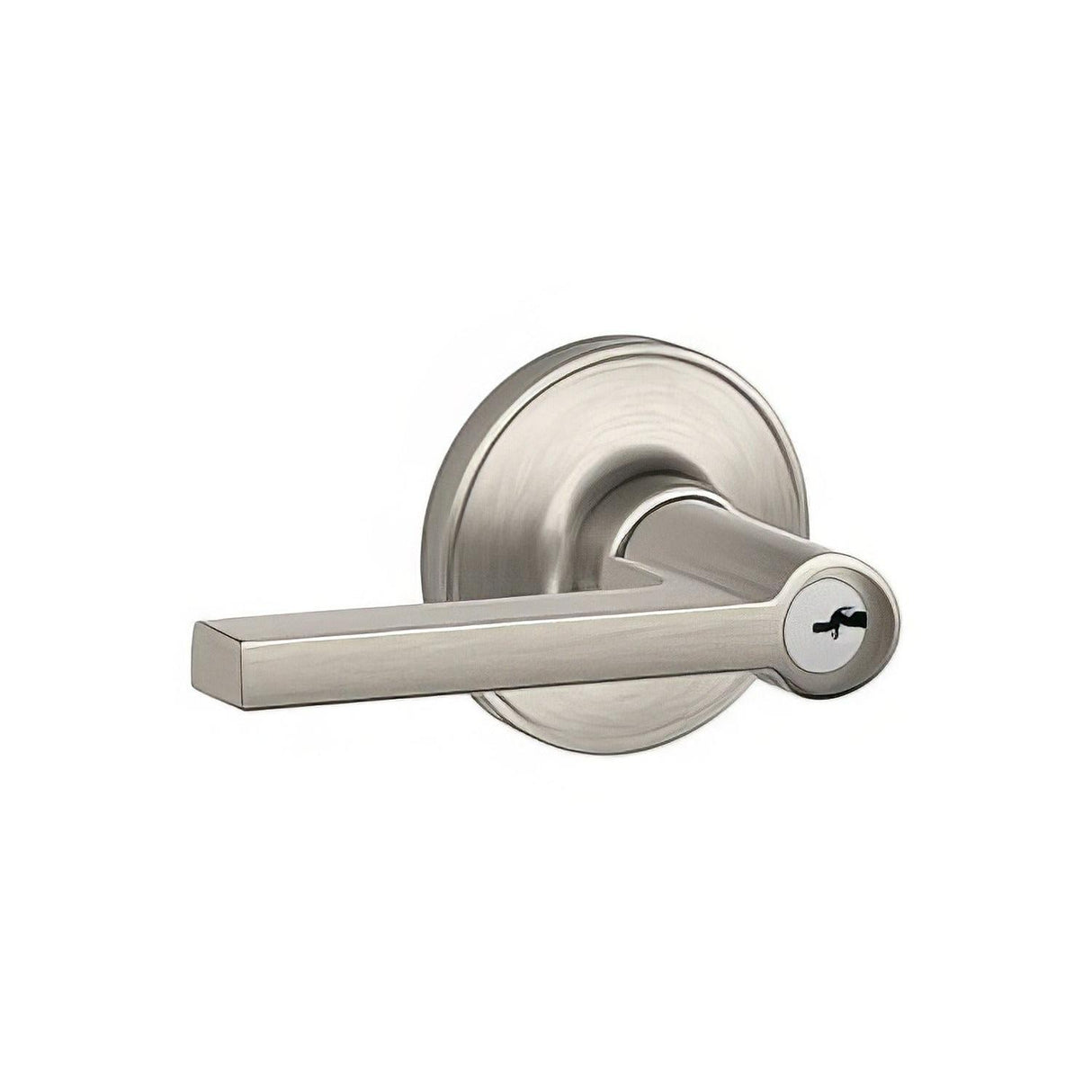 Dexter by Schlage J54FSOL619 J54FSOL Solstice Keyed Entry Door Lever Satin Nickel