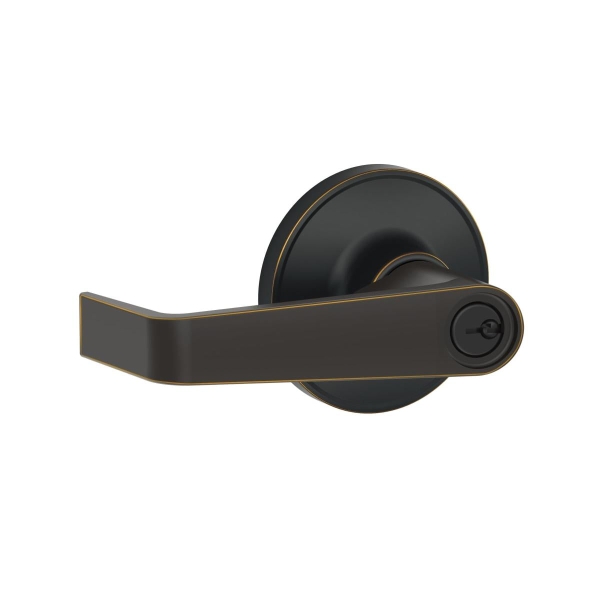 Dexter by Schlage J54MAR716 J54MAR Marin Single Cylinder Keyed Entry Door Lever Aged Bronze