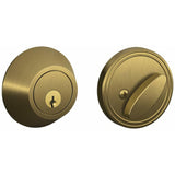 Dexter by Schlage JD60609 JD60 Single Cylinder Deadbolt Antique Brass