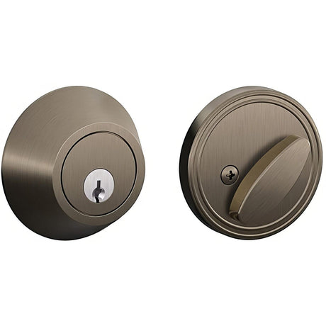 Dexter by Schlage JD60620 JD60 Single Cylinder Deadbolt Antique Pewter