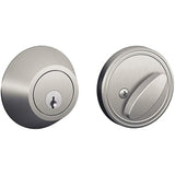 Dexter by Schlage JD60630 JD60 Single Cylinder Deadbolt Satin Stainless Steel