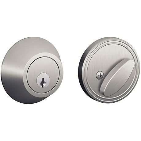 Dexter by Schlage JD60630 JD60 Single Cylinder Deadbolt Satin Stainless Steel