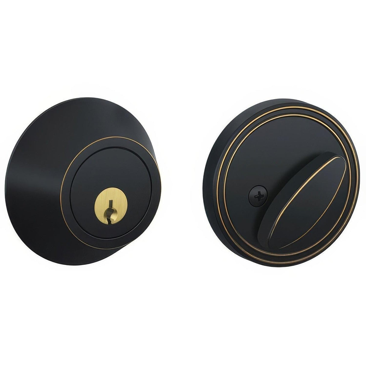 Dexter by Schlage JD60716 JD60 Single Cylinder Deadbolt Aged Bronze