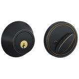 Dexter by Schlage JD60716 JD60 Single Cylinder Deadbolt Aged Bronze
