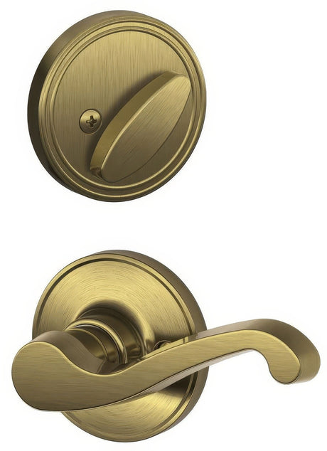 Dexter by Schlage JH59LAS609LH JH59LAS-LH Lasalle Left Handed Interior Pack Lever Antique Brass