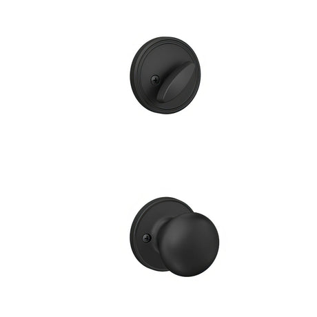 Dexter by Schlage JH59STR622 JH59STR Stratus Single Cylinder Interior Pack Handleset Matte Black