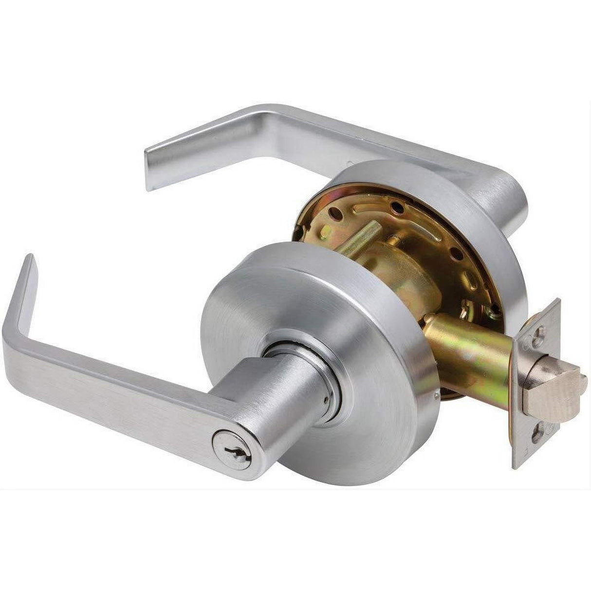 Dexter Commercial C1000ASYLR626KDC Asylum Grade 1 Regular Lever Clutching Cylindrical Lock Satin Nickel
