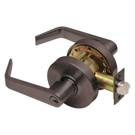 Dexter Commercial C1000ENTRR613KDC C1000ENT Entry Office Grade 1 Regular Lever Clutching Cylindrical Lock Oil Rubbed Bronze