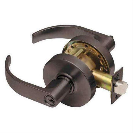 Dexter Commercial C1000STRMC613KDC C1000S Storeroom Grade 1 Curved Lever Clutching Cylindrical Lock Oil Rubbed Bronze