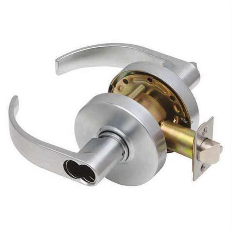 Dexter Commercial C1000STRMC626SFIC C1000ST Storeroom Grade 1 Curved Lever Clutching Cylindrical Lock Satin Chrome
