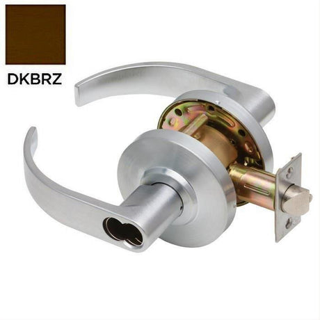 Dexter Commercial C2000CLCLRMC613SFIC C2000CLCLRMC Classroom Grade 2 Curved Lever Clutching Cylindrical Lock Oil Rubbed Bronze